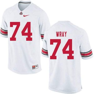 NCAA Ohio State Buckeyes Men's #74 Max Wray White Nike Football College Jersey CWZ1845ZZ